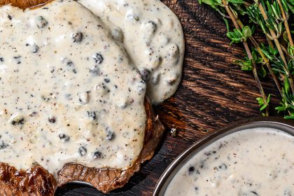 Creamy Peppercorn Sauce by WhenRyanCooks