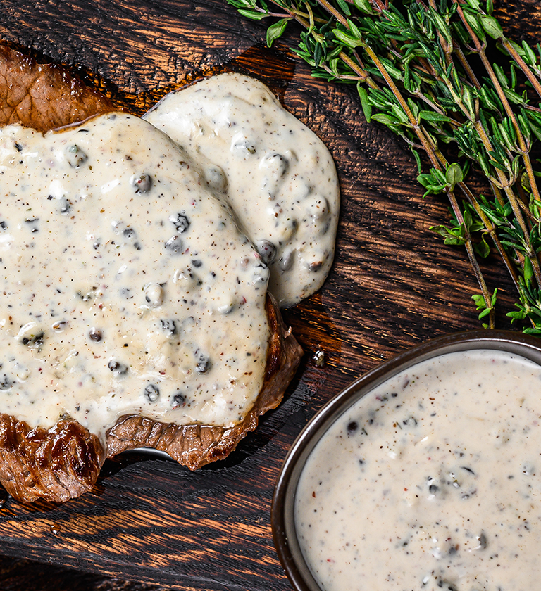 Creamy Peppercorn Sauce by WhenRyanCooks