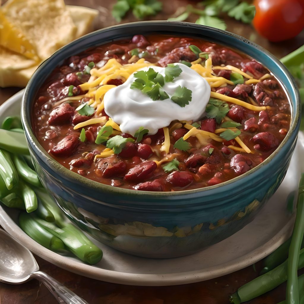 A delicious bowl of Smoky Chipotle Chili