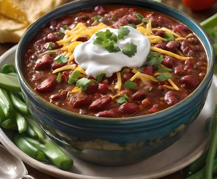 A delicious bowl of Smoky Chipotle Chili